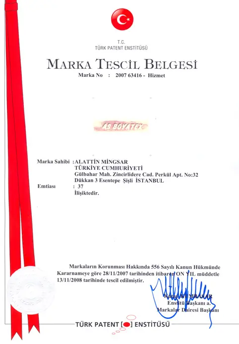 Marka tescil belgesi