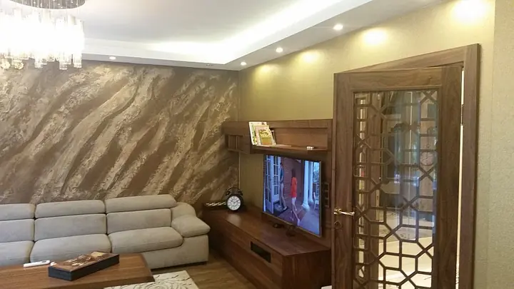Salon vurgu duvarı uygulaması