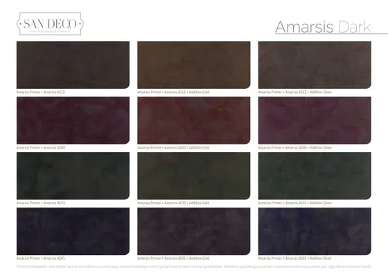 Amarsis renk kartelası sayfa 3