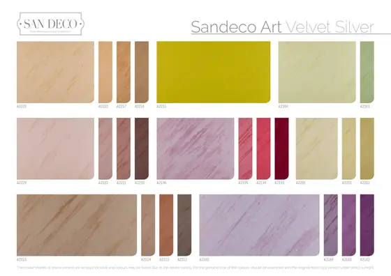 Sandeco Art renk kartelası sayfa 10