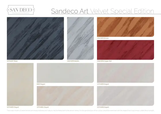 Sandeco Art renk kartelası sayfa 14